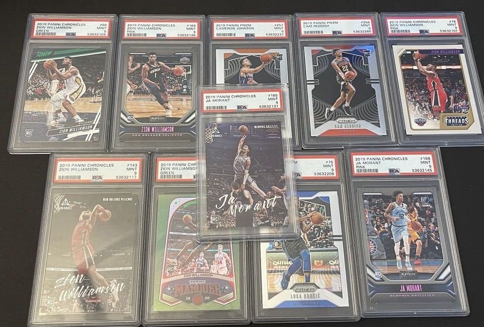 GRADED CARD Guaranteed - NBA Basketball Hot Pack - 10 Cards - 5 Rookies - 1 Graded Card